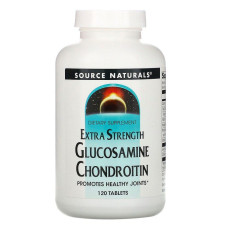 Глюкозамін і хондроїтин, Glucosamine Chondroitin, Source Naturals, 120 таблеток