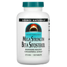 Бета ситостерол комплекс, Beta Sitosterol, Source Naturals, 375 мг, 120 таблеток