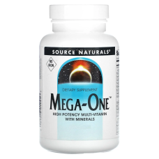 Мультивітаміни та мінерали, без заліза, Mega-One, Source Naturals, по 1 на день, 30 таблеток