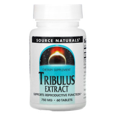 Трибулус екстракт, Tribulus, Source Naturals, 750 мг, 60 табл.