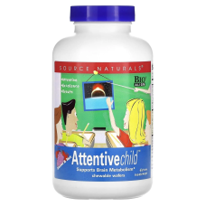 Уважна дитина, Attentive Child, Source Naturals, смак солодкий, 120 жувальних таблеток