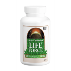Мультивітаміни, Life Force Vegan Multiple, Source Naturals, веганські, баланс життєвих сил, 60 таблеток