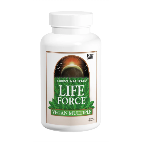 Мультивітаміни, Life Force Vegan Multiple, Source Naturals, веганські, баланс життєвих сил, 60 таблеток