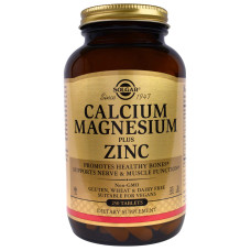 Кальцій магній цинк (Calcium Magnesium Zinc), Solgar, 250 таблеток
