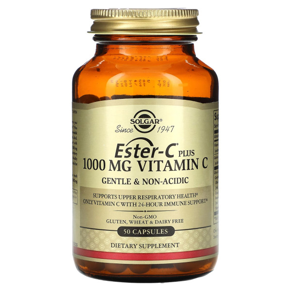 Вітамін С естер плюс, Ester-C Plus Vitamin C, Solgar, 1000 мг, 50 капсул
