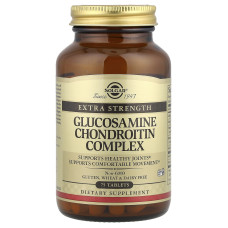 Глюкозамін хондроїтин комплекс, Glucosamine Chondroitin, Solgar, естра сила, 75 таблеток