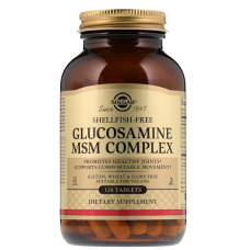 Глюкозамін МСМ комплекс, Glucosamine MSM, Solgar, 120 таблеток