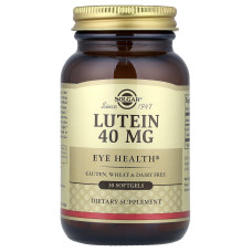 Лютеїн, Lutein, Solgar, 40 мг, 30 гелевих капсул