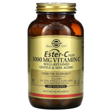 Естер-С плюс, Ester-C Plus, Solgar, вітамін C, 1000 мг, 180 таблеток
