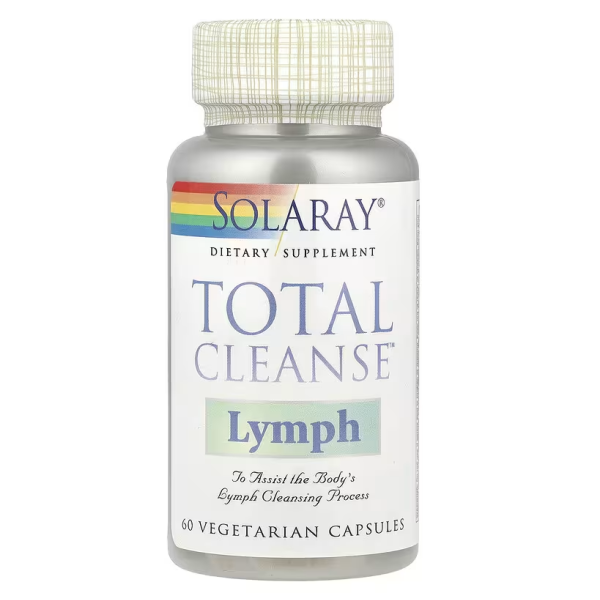 Детоксикація лімфи, Total Cleanse Lymph, Solaray, 60 вегетаріанських капсул
