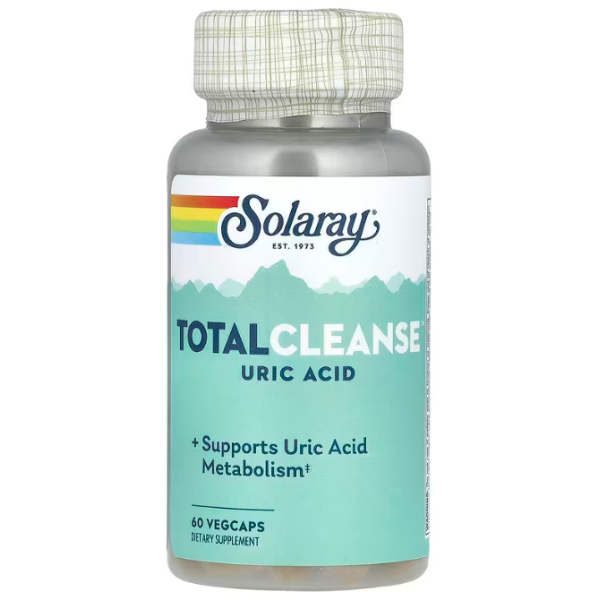 Очищувач сечової кислоти, Total Cleanse Uric Acid, Solaray, 60 капсул