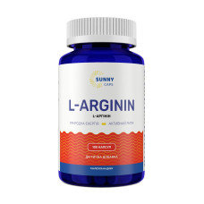 L-аргінін, L-аrginine Powerfull, Sunny Caps, 750 мг, 100 капсул
