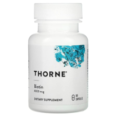 Біотин, Biotin, Thorne, 8000 мкг, 60 капсул