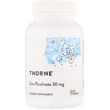Піколінат цинку посилений, Zinc Picolinate, Thorne, 30 мг, 180 капсул