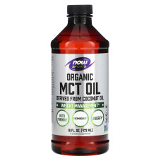 Олія МСТ, MCT Oil, Now Foods, Sports, органік, 473 мл