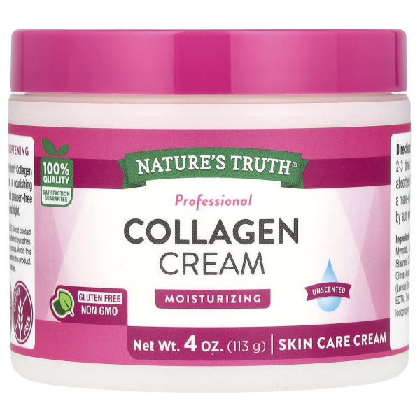 Крем із колагеном, Collagen Cream, Nature's Truth, без запаху, 113 г