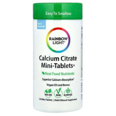 Цитрат кальцію (Calcium Citrate), Rainbow Light, 120 міні таблеток