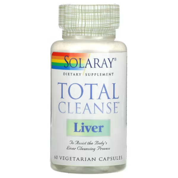 Чистка печінки, Total Cleanse Liver, Solaray, 60 капсул