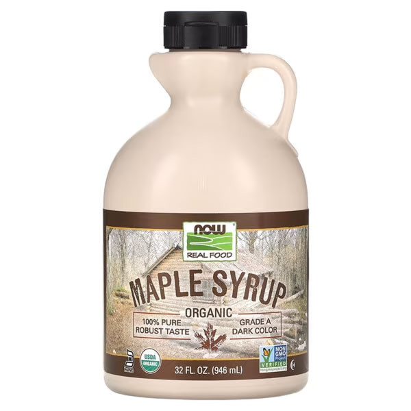 Кленовий сироп, Maple Syrup, NOW Foods, Real Food, органік, сорт А, темний, 946 мл