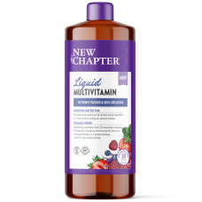 Мультивітаміни для всієї родини, Vegan Liquid Multivitamin for Whole Family, New Chapter, рідкі, веган, ягідний мікс, 887 мл