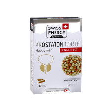 Підтримка простати, Prostaton Forte, blister, Swiss Energy, комплекс продовженої дії, 30 веганських капсул