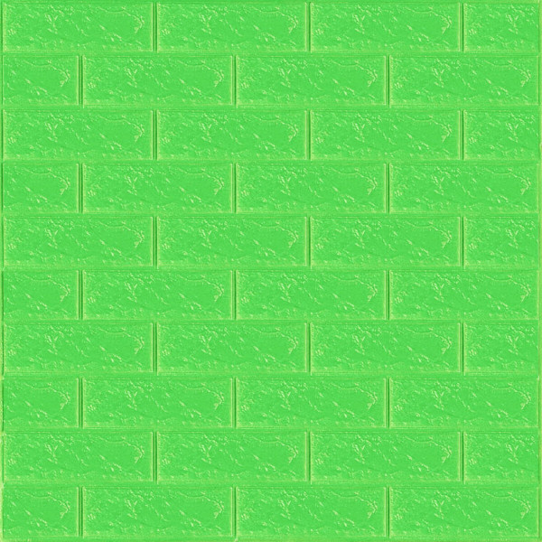 3D панель самоклеюча 700х770х3мм цегла Зелена (013-3) SW-00000639