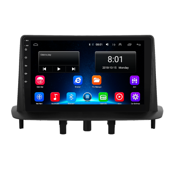 Штатная магнитола Lesko для Renault Fluence I 2009-2013 экран 9" 2/32Gb Wi-Fi GPS Base