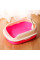 Туалет для кошек с лопаткой Taotaopets 226611 40*29*13,5 см Pink