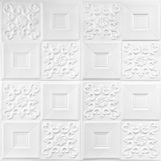 Самоклеюча декоративна настінно-стельова 3D панель фігури 700х700х5мм (114) SW-00000006