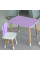 Дитячий стільчик метелик 26.5х26х25см, стілець у дитячу кімнату до 7 років, білий з фіолетовим