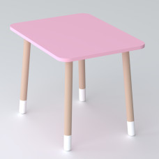 Дитячий прямокутний столик 46х60х45, стіл для дитячої кімнати, рожевий