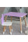 Дитячий прямокутний столик 46х60х45, стіл для дитячої кімнати від 1 року, фіолетовий