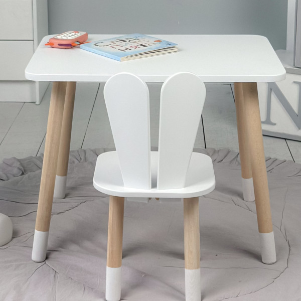 Дитячий прямокутний столик 46х60х45, стіл для дитячої кімнати від 1 року, фіолетовий