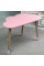 Дитячий стіл хмаринка 46х70х40, столик трюмо для дівчаток, рожевий