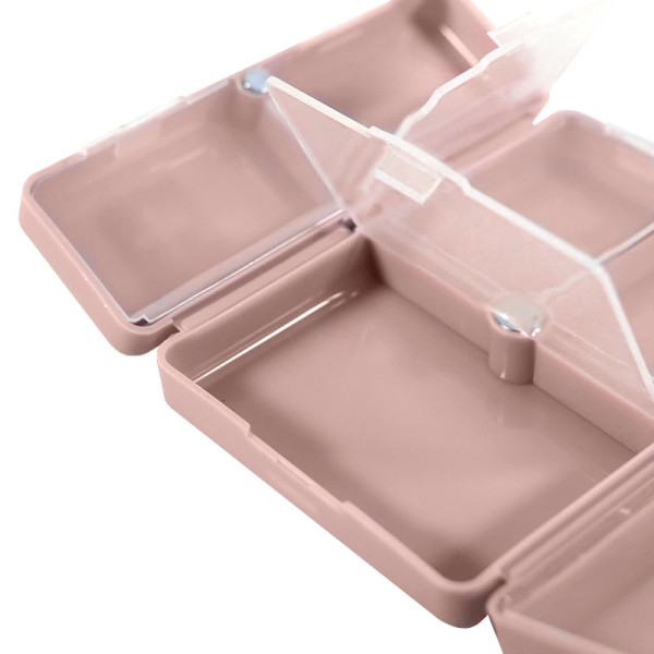 Таблетница органайзер для таблеток FY-8829 на 7 отделений Pink