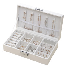 Шкатулка Casegrace SP-01155 для украшений и ювелирных изделий драгоценностей White