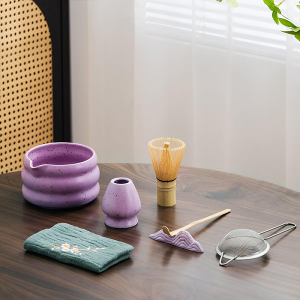 Набор Matcha SD5458 для приготовления чая матча 7 предметов Purple