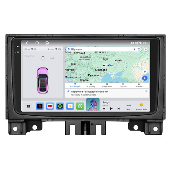 Штатная магнитола Lesko для Volkswagen Crafter I Рестайлинг 2011-2017 экран 9" 4/64 QLED CarPlay 4G Wi-Fi GPS 360 Prime