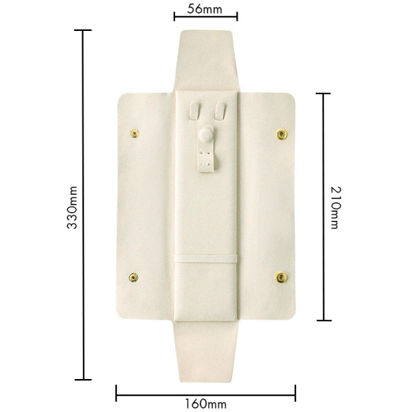 Дорожный футляр Casegrace SP-01345 органайзер для украшений и ювелирных изделий для путешествий White