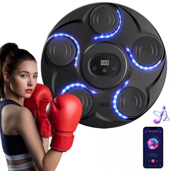 Музична боксерська груша Booster для тренувань. Інноваційні технології, Bluetooth підключення, рукавички у подарунок.