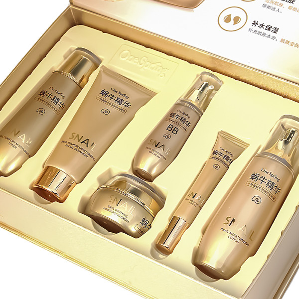 Набор по уходу за лицом ONE SPRING Snail Repair&Brightening с муцином улитки 6 в 1