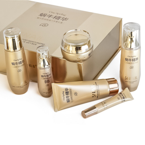 Набор по уходу за лицом ONE SPRING Snail Repair&Brightening с муцином улитки 6 в 1