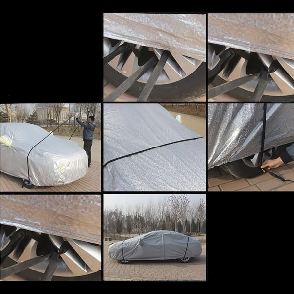 Защитный чехол-тент для автомобиля Sedan от снега дождя солнца водонепроницаемый пыленепроницаемый 455*175*150