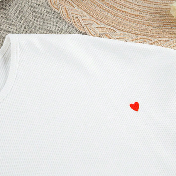 Женский костюм 2ZYCK8006B1 для дома пижама белый с сердечками M