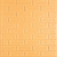 3D панель самоклеюча 700х770х5мм цегла Жовто-пісочний (009-5) SW-00000028