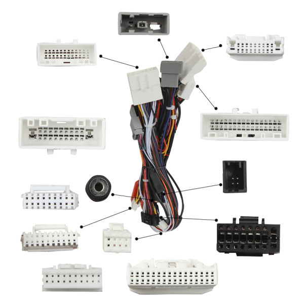 Переходной штатный комплект с проводкой Infiniti QX60 2013-2016 9" (1234-299) + canbus