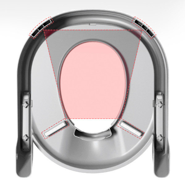 Детское сиденье на унитаз со ступенькой и ручками Bestbaby BC-108 Gray