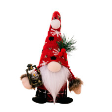 Новогодняя игрушка Рождественский Гном A6-10 24*7 Red