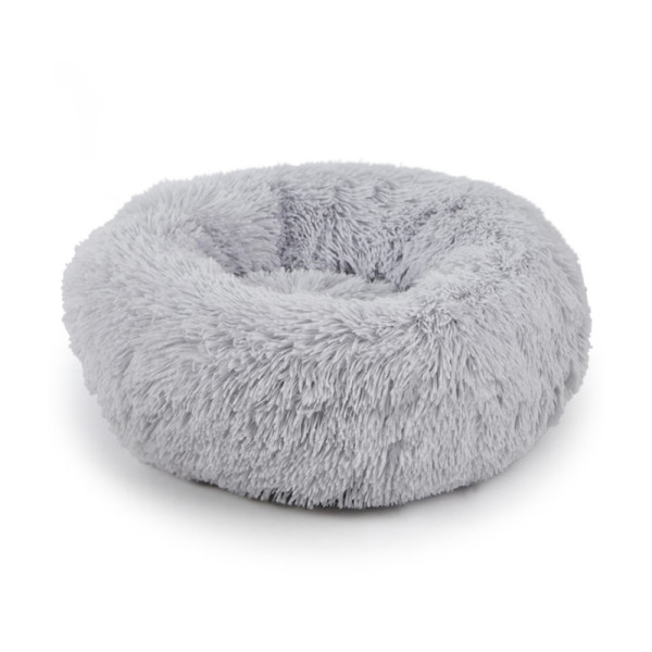 Лежак пуфик для котов собак круглый 552201 S Grey