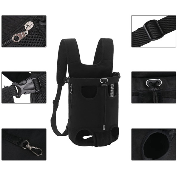 Рюкзак- кенгуру для животных A01002-BA Black L